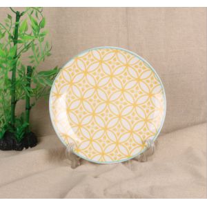 Simple Nordic Design Modern Bone China Dinnerware Custom Decal For Home Use