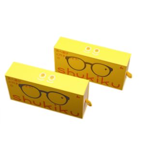 ODM Paper Packing Box For Glasses With Pull Tab Stamping UV Coating , Sun