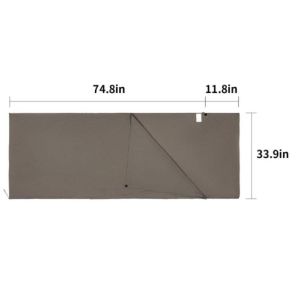 Grey Portable Small pack Urgency Lightweight Backpacking Sleeping Bag