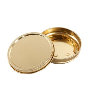 Food Grade Vacuum Empty Caviar Tins Recyclable With 0.28mm Tinplate Material