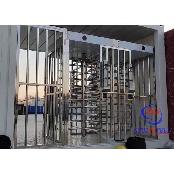 Access Control Full Height Turnstile Gate Fingerprint QR Code RFID Security