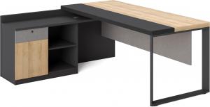 China 1.6M / 1.8M Luxury Contemporary Executive Desk With Metal Legs on sale