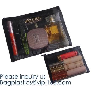 Multipurpose Nylon Mesh Cosmetic Bag Makeup Travel Cases Pencil Case Travel