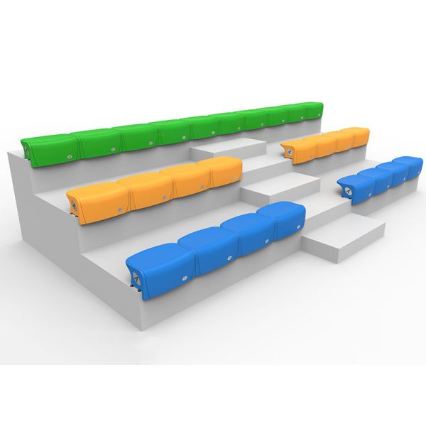 Sports Plastic Stadium Seats , Fixed Stadium Seat Stands Polymer Material For