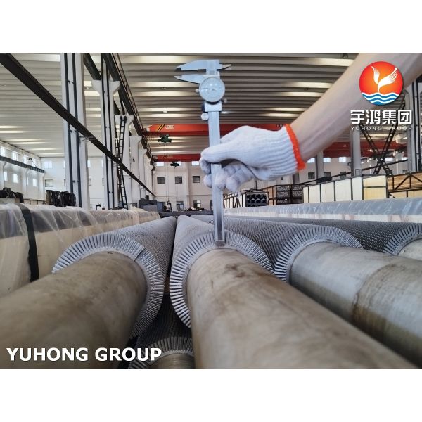 ASTM A312 TP304H Stainless Steel Seamless Pipe Serrated Fin Tube For Convection