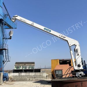 Small Size Swl 1.5t 4m Marine Cranes Telescopic Boom