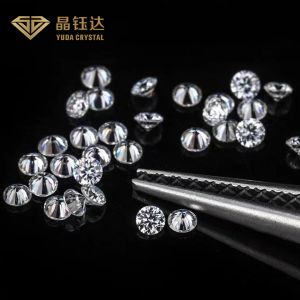 Sparkling Round Excellent Cut Carbon Loose Lab Diamonds For Jewellery