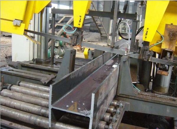 Quality Touch Screen CNC H Beam Drilling Machine , CNC Rotation Angle Beam Saw Machine wholesale