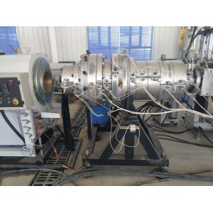 Plastic HDPE Sewage Tube Making Machine Single Screw Extruder PE PP Duct
