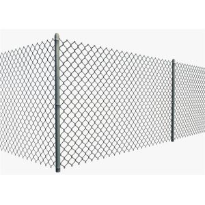 Diamond Hole Galvanized Chain Link Fence Highway Use