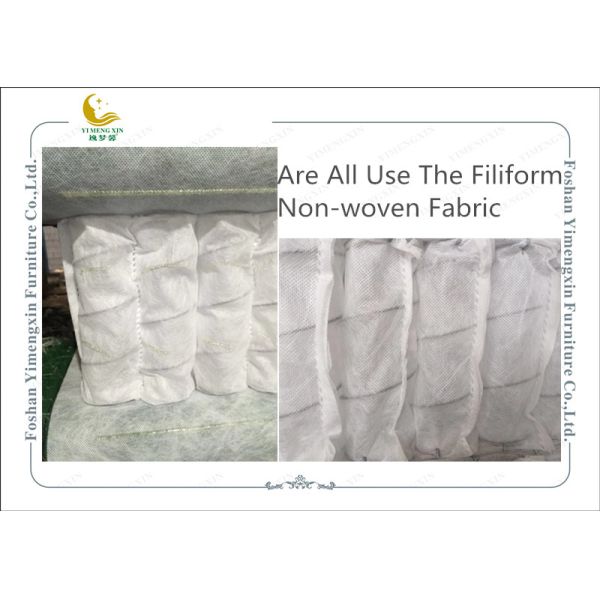 Six Mattress Roll Up Individual Pocketed Spring 100% Plastic Filiform Fabric