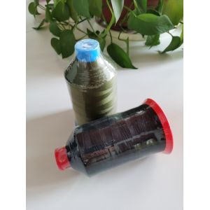 China OEM ODM Polyester High Tenacity Yarn , Leather Sewing Thread 210D/2/3 on sale