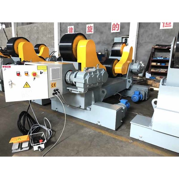 Travelling 80000 lbs / 40T Self Aligning Welding Rotator Pipe Stand Roller For