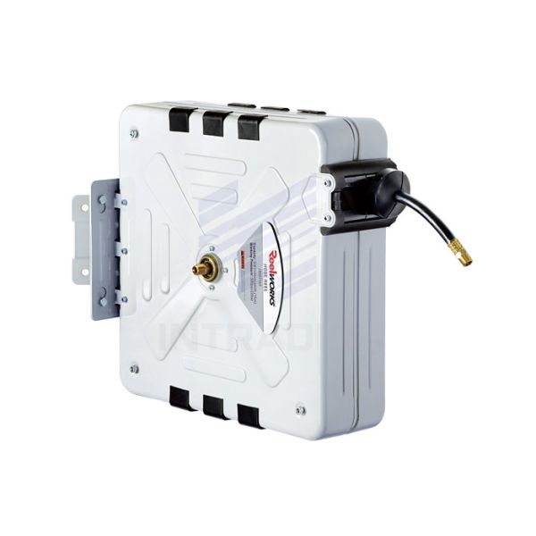 Quality Oil / Grease Air And Water Hose Reel With Spring Fully Enclosed And Lubricated wholesale