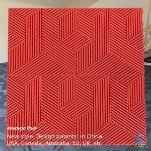 25000 Pound Interlocking Garage Tile ASTM D2047 Rigid Garage Floor Tiles