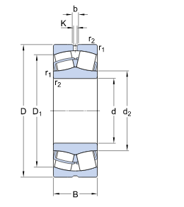 Original Double Row Spherical Roller Bearing 23130 Cc / W33 Free Sample