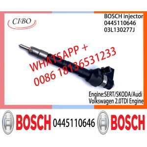 BOSCH 0445110646 03L130277J Common Rail Fuel Injector 0445110646 03L130277J For