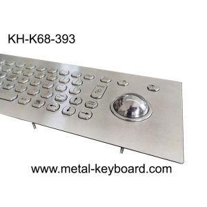 FCC IP65 Panel Mount Computer Keyboard With 45mm Trackball