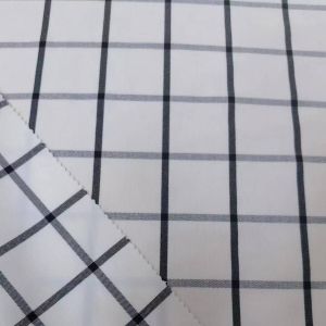 Tr Check Fabric with Cationic Rayon Yarn