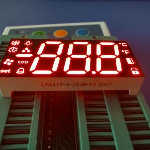 Cheap Triple Common Anode 100mcd 17mm 7 Segment LED Display for sale