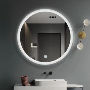 Touch Screen Smart Mirror With LED Lights and Sensor Switch For Bathroom