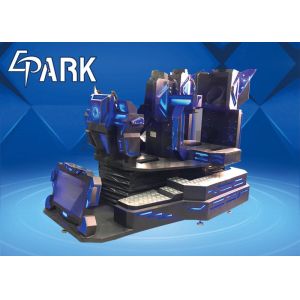 Coin Operated 9D Virtual Reality Cinema Three - Player VR Standing Simulator