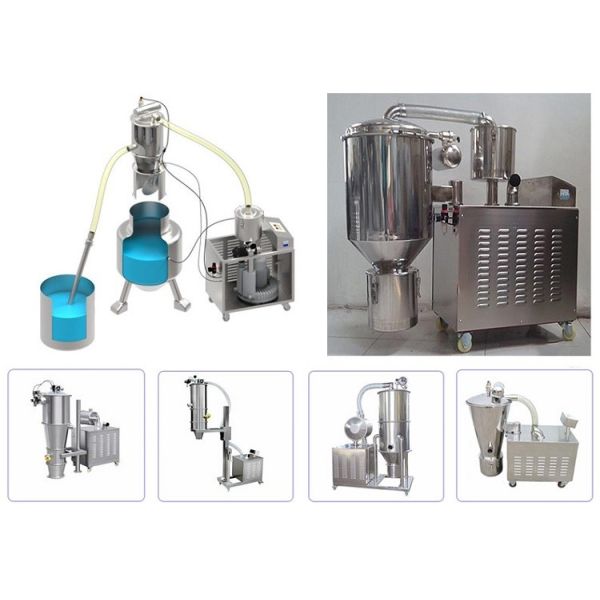 Flour Powder Cocoa Beans Conveying Machine Enclosed Pneumatic Vacuum Conveyor