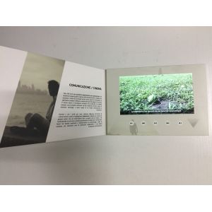 Branded lcd 7inch tft screen video brochure digital video card for event launch