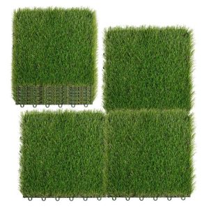 Suspension artificial grass tile Turf puzzle artificial grass