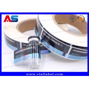 Cheap Adhesive Scratch Off Vial Stickers Holographic Printing Custom Design for sale