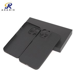 iPhone 13 Series Aramid Fiber Case Black Grey Twill Color