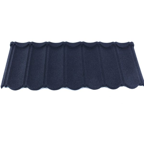 0.40mm AZ70 Coffee Black Bond Tile Stone Coated Metal Tile 50 years Warranty