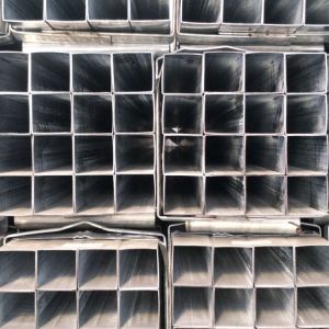 Hot Dip Q345 Galvanised Steel Box Section 100x100 Square Pipe Gal