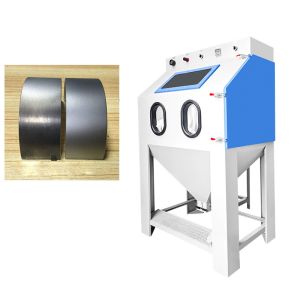 China Automatic Vertical Sandblast Cabinet Industrial Sandblasting Machine on sale