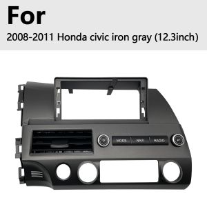 12.3 inch Honda Civic Android Head Unit Iron Gray Android Multimedia Player For