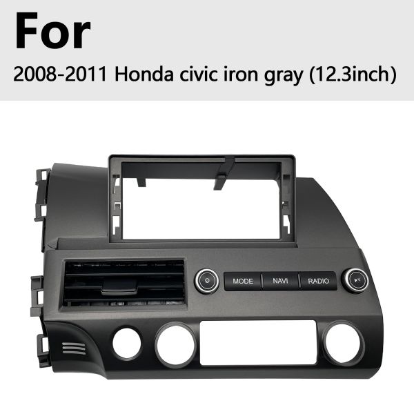 12.3 inch Honda Civic Android Head Unit Iron Gray Android Multimedia Player For