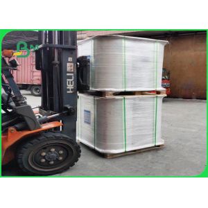 60g Kraft Paper 15mm Width Virgin Wood Pulp One Side Glossy For Straw