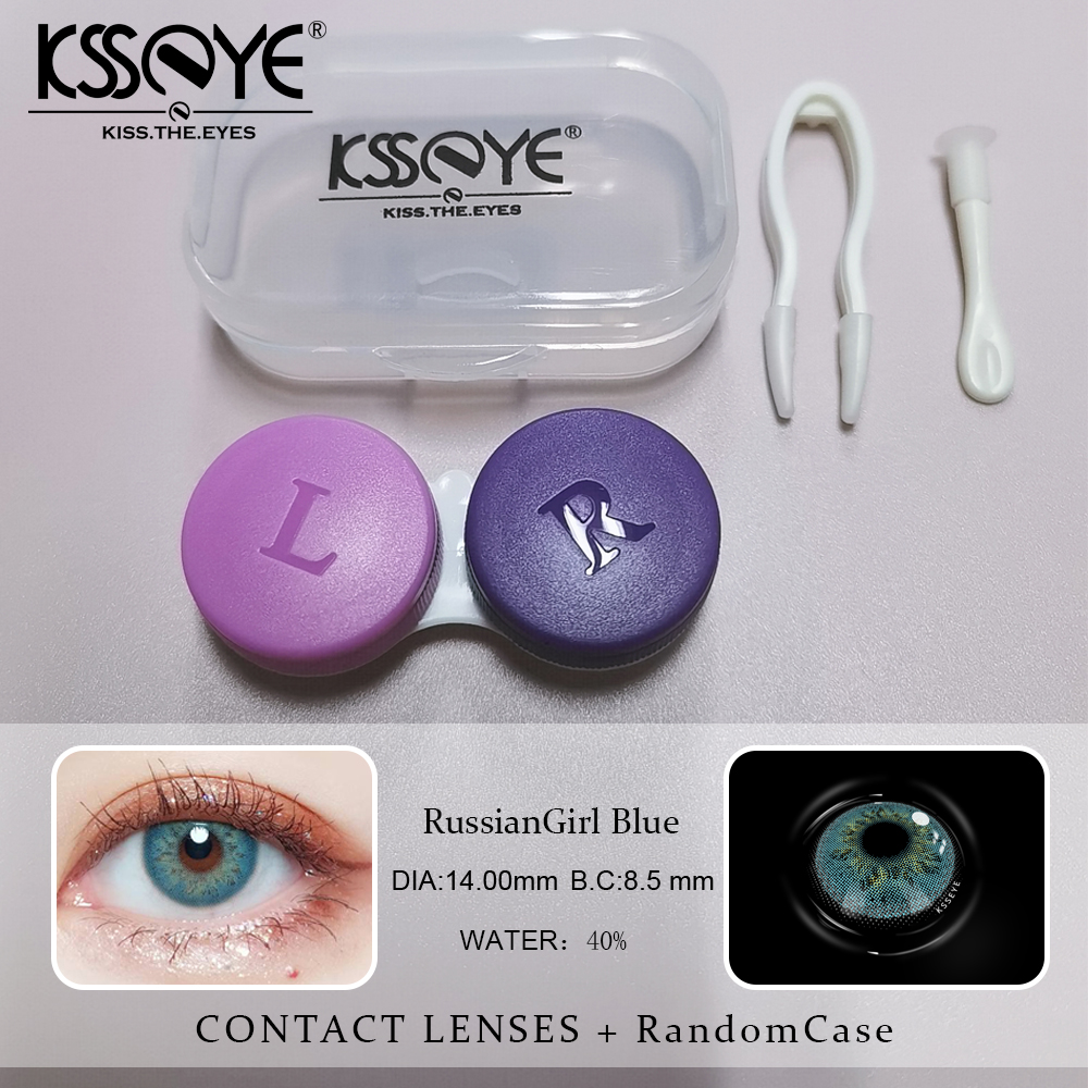 Russian Girl Natural Color Contact Lenses With Contact Case