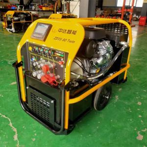 35HP Portable Hydraulic Power Unit Electrical Starting Double Circuit