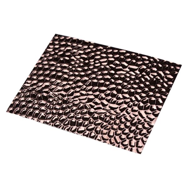 Stamped Ripple Water Wave Stainless Steel Sheet PVD Color Mirror For Wall