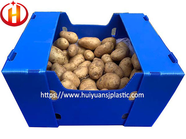 Quality Stackable Foldable Corrugated Plastic Box For Packaging Fruits Vegetables wholesale