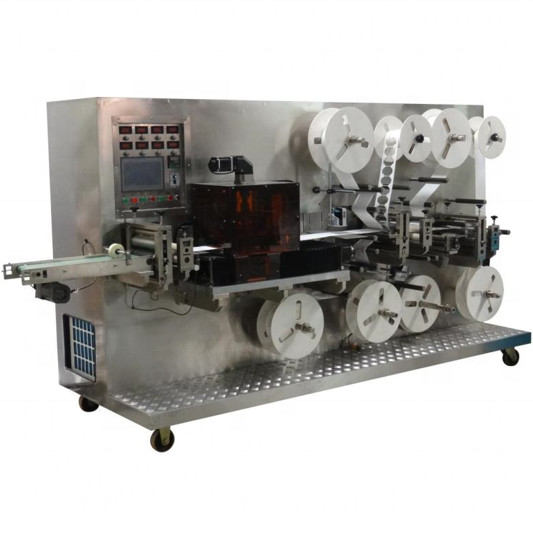 Quality Medical Stainless Shell PLC Control KR-LZT-B Transparent IV Cannula Fixator Making and Packing Machine wholesale