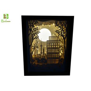 Cheap Promotional Retail Display Props , Backlit Silhouette Shadow Box LED 5V Power for sale
