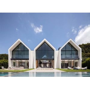 China Prefab Kit Home With Steel Structure Prefab Villa Cheerful House With PVC Ceiling Panel on sale