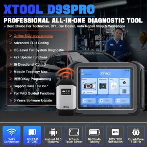 XTOOL D9S Pro Upgraded of D9Pro Car Diagnostic Tools ECU Programming Coding Key