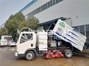 Cheap 7.5m3 Howo Vacuum Sweeper Truck For Airport / Street Cleaning Service for sale