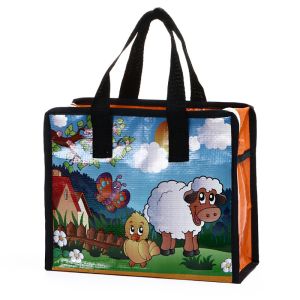 Printed Pp Non Woven Shopping Bag CMYK Laminated Non Woven Tote For Vegetables