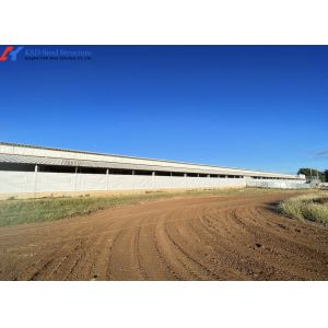Modern Piggery House Steel Structure Metal Cattle Shed Customized Dimension