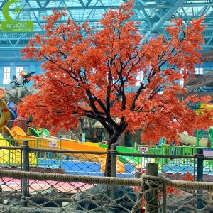 igh Simulation Maple Tree Autumn Leaves Landscaping Tree Faux Maple Trees for