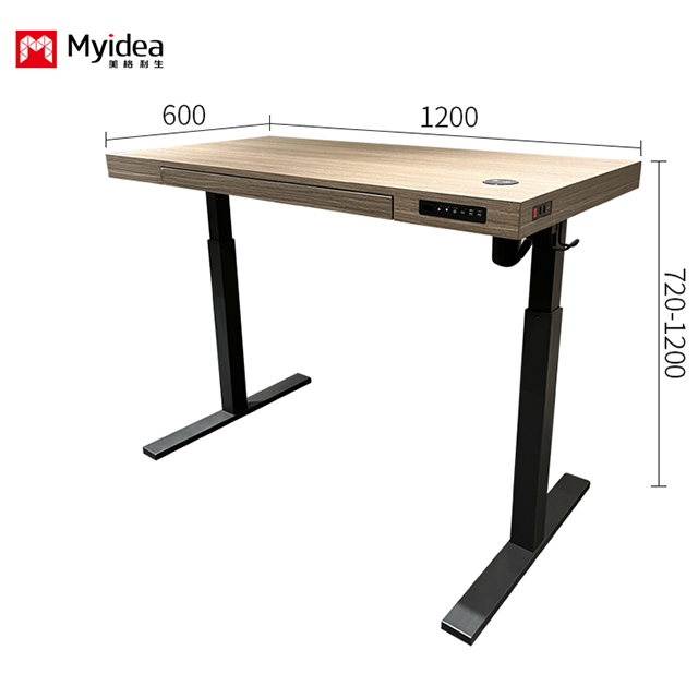 China Simple And Comfortable Executive Desk, Silent Single Motor Lifting Desk, Stable And Multifunctional Design Desk For Office Use on sale
